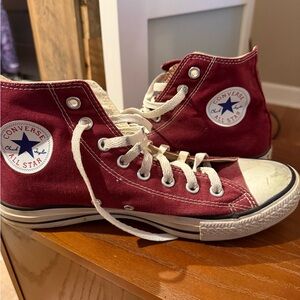 Men’s Converse Burgundy High-Top Sneakers